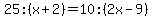 25%3A%28x%2B2%29=10%3A%282x-9%29
