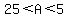 25%3CA%3C5