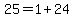 25=1%2B24