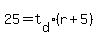 25=t%5Bd%5D%28r%2B5%29
