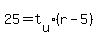 25=t%5Bu%5D%28r-5%29