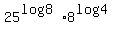 25%5E%28log8%29%2A8%5E%28log4%29