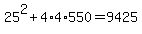 25%5E2%2B4%2A4%2A550=9425