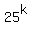 25%5Ek