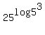 25%5Elog5%5E3