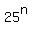 25%5En