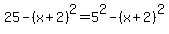 25-%28x%2B2%29%5E2+=+5%5E2-%28x%2B2%29%5E2