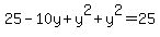 25-10y%2By%5E2%2By%5E2=25