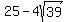25-4sqrt%2839%29
