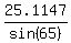 25.1147%2Fsin%2865%29