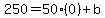 250=50%280%29%2Bb