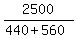 2500%2F%28440%2B560%29
