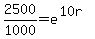 2500%2F1000+=+e%5E%2810r%29