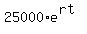 25000%2Ae%5E%28rt%29