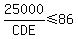 25000%2FCDE%3C=86