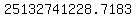25132741228.7183