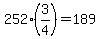 252%283%2F4%29=189