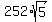 252%2Asqrt%285%29