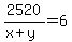 2520%2F%28x%2By%29=6