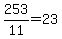 253%2F11=23