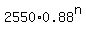 2550%2A0.88%5En