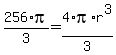 256%2Api%2F3+=+4%2F3%2Api%2Ar%5E3