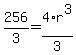 256%2F3=4%2F3%2Ar%5E3