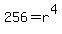 256+=+r%5E4