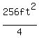 256ft%5E2%2F4