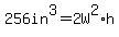 256in%5E3+=2W%5E2%2Ah+