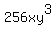 256xy%5E3+
