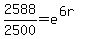 2588%2F2500+=+e%5E%286r%29