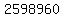 2598960