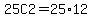 25C2=25%2A12
