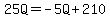 25Q=-5Q%2B210