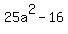 25a%5E2-16