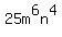 25m%5E6n%5E4