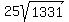 25sqrt%281331%29
