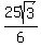 25sqrt%283%29%2F6