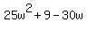 25w%5E2%2B9-30w