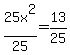 25x%5E2%2F25=13%2F25