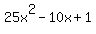 25x%5E2+-+10x+%2B+1
