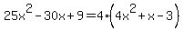 25x%5E2-30x%2B9=4%284x%5E2%2Bx-3%29