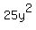 25y%5E2
