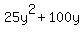 25y%5E2%2B100y