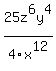 25z%5E6y%5E4%2F4x%5E12