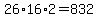 \"26%2A16%2A2+=+832\"