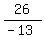 26%2F%28-13%29