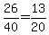 26%2F40+=+13%2F20