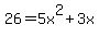26=5x%5E2%2B3x